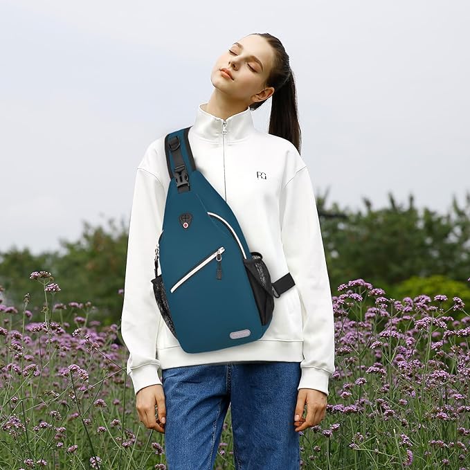 MOSISO Sling Backpack, Multipurpose Crossbody Shoulder Bag Travel Hiking Daypack