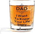 Nogrit Dad Whiskey Glasses 10 oz, Best Dad Gifts for Father's Day Birthday from Sons Daughters, Daddy Old Fashioned Rocks Glasses for Men Drinking Cocktail Scotch Vodka Tequila Rum