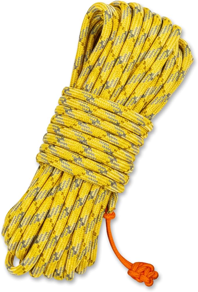Titan Survival Patented Paracord 550-25ft, 100ft, 500ft & Color Options - 620LB Strength Survival Paracord Military Spec with 3 Strands - Heavy Duty Hank Cord for Camping & Outdoors with Firestarter