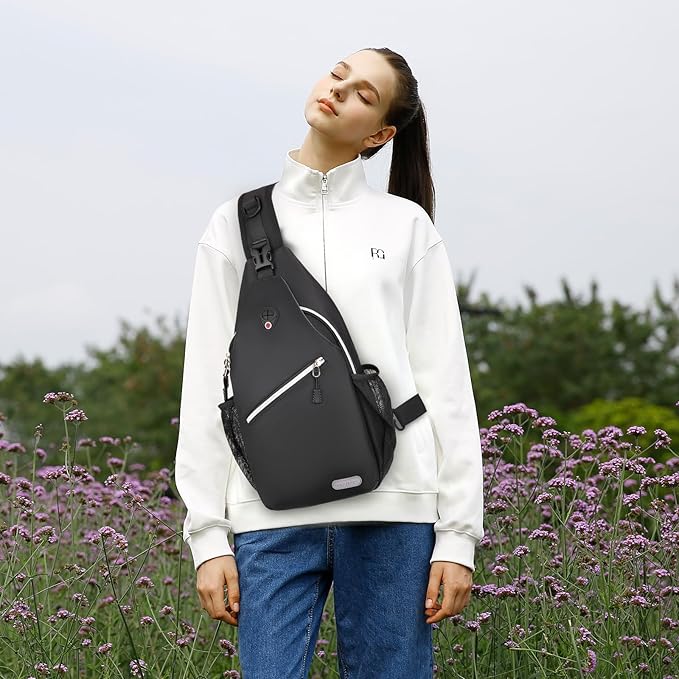 MOSISO Sling Backpack, Multipurpose Crossbody Shoulder Bag Travel Hiking Daypack