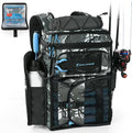 Calamus GearMaster Tackle Backpack with Bait Binder, Large Lightweight Water-Resistant Fishing Bag, Rod Holders, Food Storage
