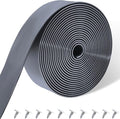 Vinyl Straps for Patio Chair Repair Kit 2'' Wide 10 Ft Long Replacement Straps + 10 Free Rivets for Outdoor Lawn Furniture Chaise Lounge Repair (Grey)