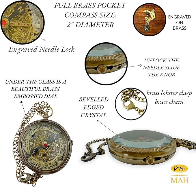 Brass Compass Gift to My Son Never Forget I Love You, Sentimental Keepsake from Mom Dad Grandparents, Inspirational Guidance Compass Gift for Son Graduation Birthday Baptism Confirmation Gift Idea