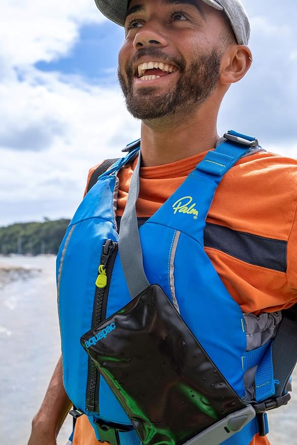 Aquapac Multi-Purpose Belt & Carrycord Waterproof Case, 5" by 7", 13 by 18cm, For Maps, Phones, Documents, Waterproof to 10m / 30ft, Belt & Lanyard Included