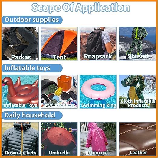 YINTTIAN 5 Inch Inflatable Waterproof Repair Tape for Bounce House, Pool, Tent, Air Mattress, Heat-Resistant Outdoor Heavy Duty Plastic Repair Patch for Tarp, Canopy and Boat Cover, Clear