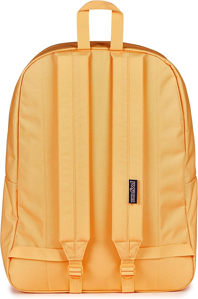 JanSport SuperBreak One Backpack - Durable, Lightweight Bag with 1 Main Compartment, Front Utility Pocket with Built-in Organizer, Premium Backpack, Orange Soda