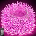 66 ft 200 LED Pink String Lights, Pink Lights Valentine's Day Decorations, Indoor Outdoor Connectable 8 Modes Clear Wire Twinkle Fairy String Lights Plug in for Valentine's Day Wedding Bedroom Party
