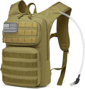 wotony Hydration Backpack with Water Bladder for Hiking Tactical Hydration Pack for Men Women Molle Water Backpack for Hiking