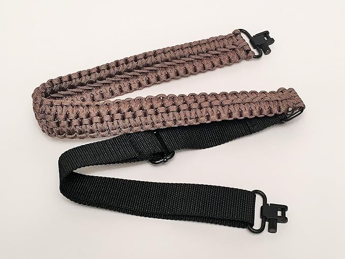 Extra Wide Gun Sling Paracord 550 Adjustable w/Swivels (Multiple Color Options)