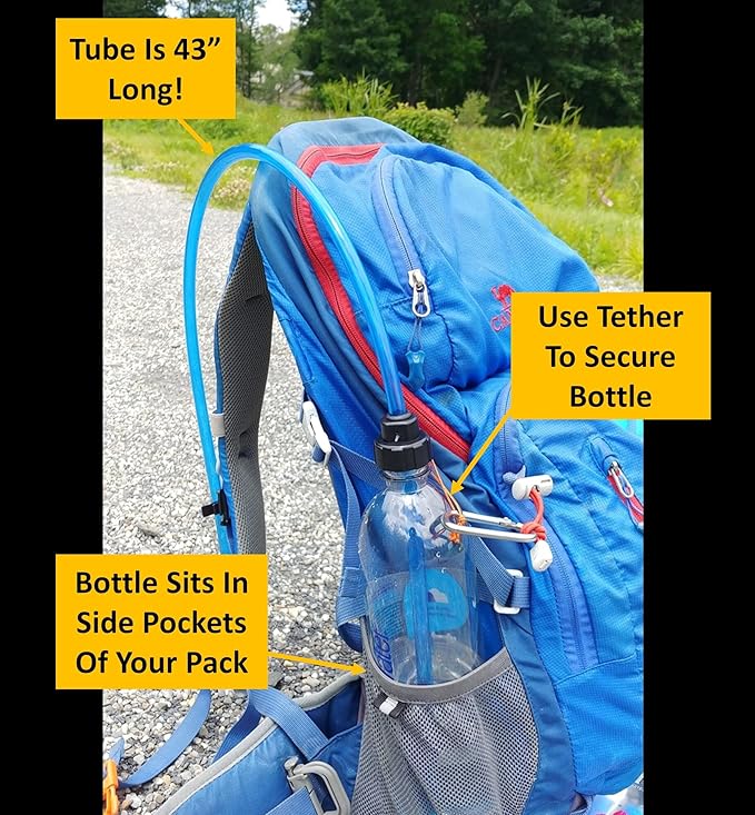Tube Adapter System for 28mm Smartwater and Premium Water/Soda Bottle
