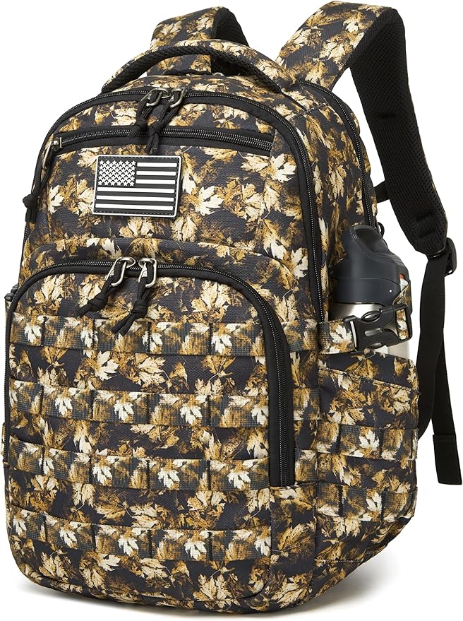 Wotony Military tactical backpack, backpack for men black small tactical assault bag