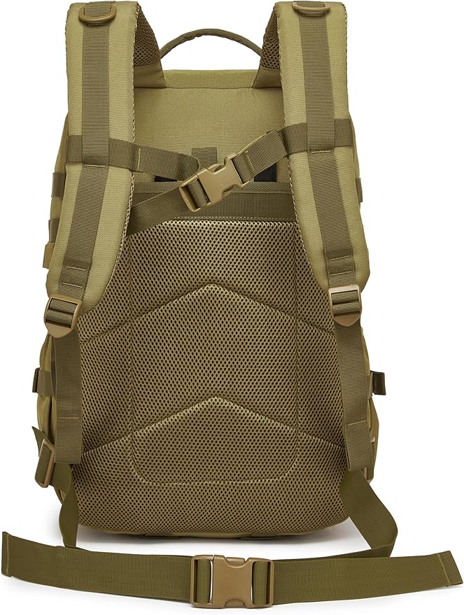 Wotony Military Tactical Backpack for Men Waterproof Daypack 3 Day Assault Pack Molle Bag with Water Bottle Holder