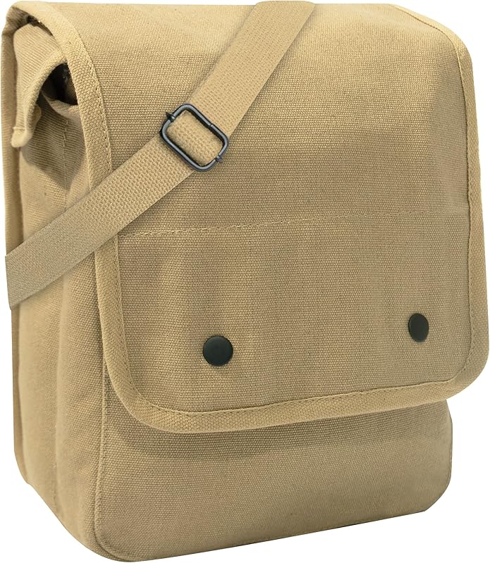 Rothco Canvas Map Case Shoulder Bag – Rugged Crossbody EDC Utility Storage