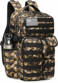 Wotony Tactical Backpack - Military waterproof backpack with multiple pockets and tactical gear for the outdoors (Yellow Maple Leaf, 30L)