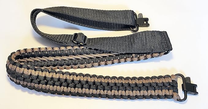 Extra Wide Gun Sling Paracord 550 Adjustable w/Swivels (Multiple Color Options)