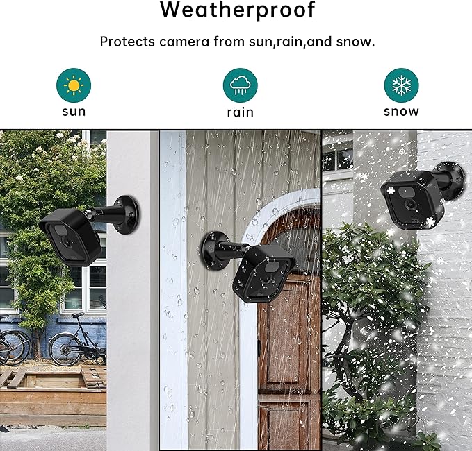 Blink Wall Mount for Blink Outdoor & Indoor 3 (3th Gen) Camera, 360° Adjustable Mount & Weather Proof Protective Housing for All-New Blink Outdoor Indoor Security Camera