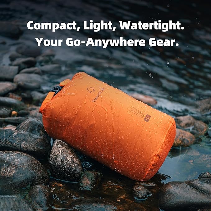 Thous Winds Dry Bag, 6L Ultralight Waterproof Dry Storage, Roll Top Lightweight Dry Sack for Kayaking, Boating, Swimming, Camping, Beach, Travel