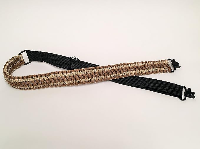 Extra Wide Gun Sling Paracord 550 Adjustable w/Swivels (Multiple Color Options)