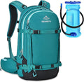 Ski and Snowboard Hydration Backpack, with 2L Water Reservoir and Insulated Harness, 30L Hydration Pack for Skiing, Hiking