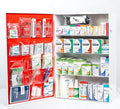 4-Shelf Restaurant Metal 1st Aid Cabinet Class B, Large Capacity First Aid Wall Mount Medicine Cabinet, Secure Metal Med Box with Easy Access, Exceeds OSHA/ANSI Z308.1 2015, Over 1250 Pieces