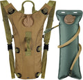 Tactical Hydration Pack Backpack with 3L Water Bladder for Men, Leakproof Military Rave Water Backpack for Running Hiking Cycling Jogging Festival