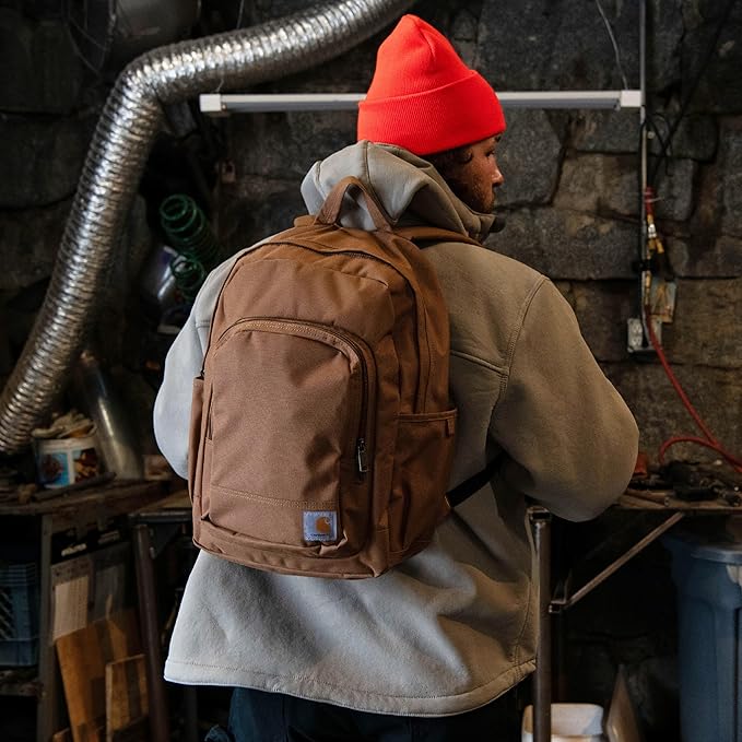 Carhartt 25L Classic Laptop Backpack, Durable Water-Resistant Pack W/ 15" Laptop Sleeve and Multiple Organizational Compartments, Blind Duck Camo