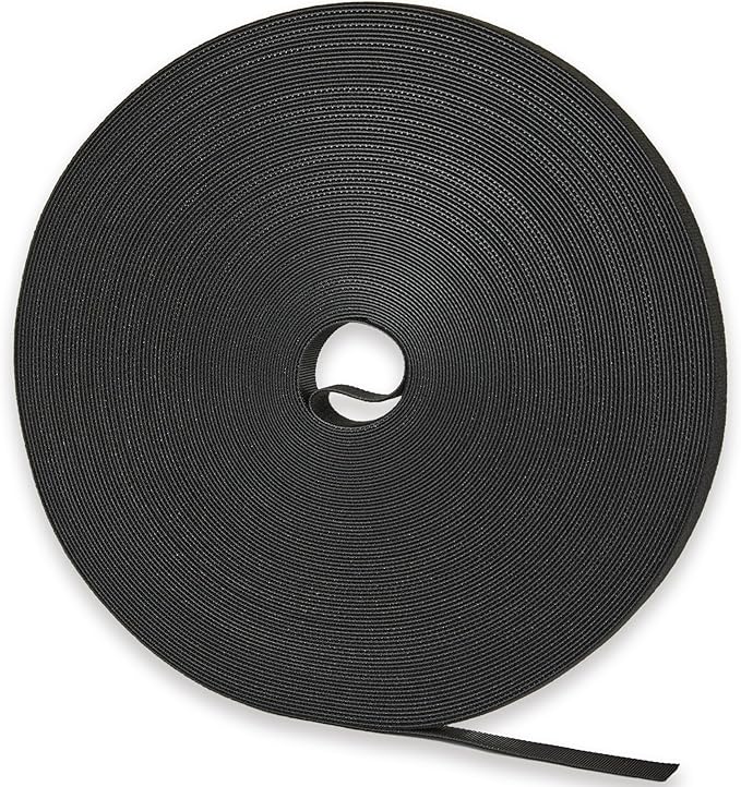 100 ft x 1/2 inch Hook and Loop Roll, Reusable Fastening Cable Ties, Multi-Purpose Cable Management Wire Ties Cable Straps for Organizing Home, Office and Data Centers