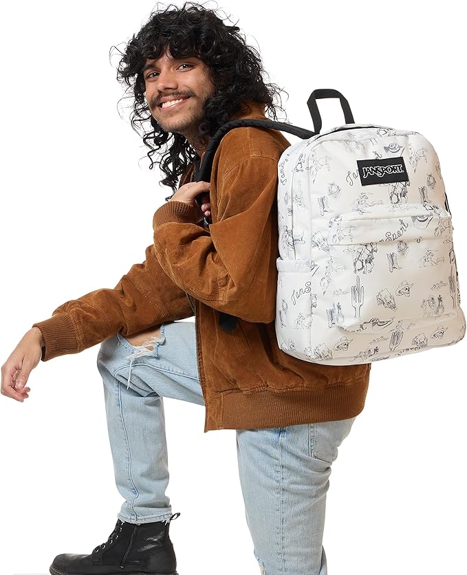 JanSport SuperBreak Plus Backpack with Padded 15-inch Laptop Sleeve and Integrated Bottle Pocket - Spacious and Durable Daypack for Work and Travel - Cactus Jansport