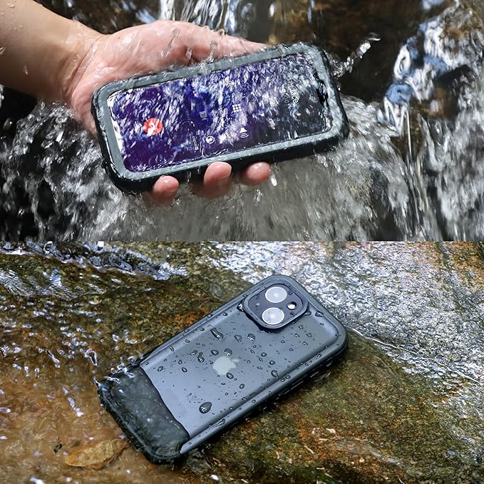 SPORTLINK for iPhone 15 Plus Case - IP68 Waterproof Military Protective Full Body Heavy Duty Shockproof 360 Sealed Dustproof with Camera Screen Protector Cover for i Phone 15 Plus 6.7" Black