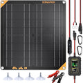 SUNAPEX 12V 20 Watt Solar Trickle Charger Maintainer with MPPT Controller - Portable Waterproof Solar Powered Battery Charger - Solar Panel Kit for Car Rv Trailer Truck Boat Automotive Marine