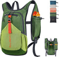 FIORETTO 10L Lightweight Packable Hiking Backpack Small Foldable Daypack for Women Men Compact Travel Backpack for Camping & Outdoor, Green