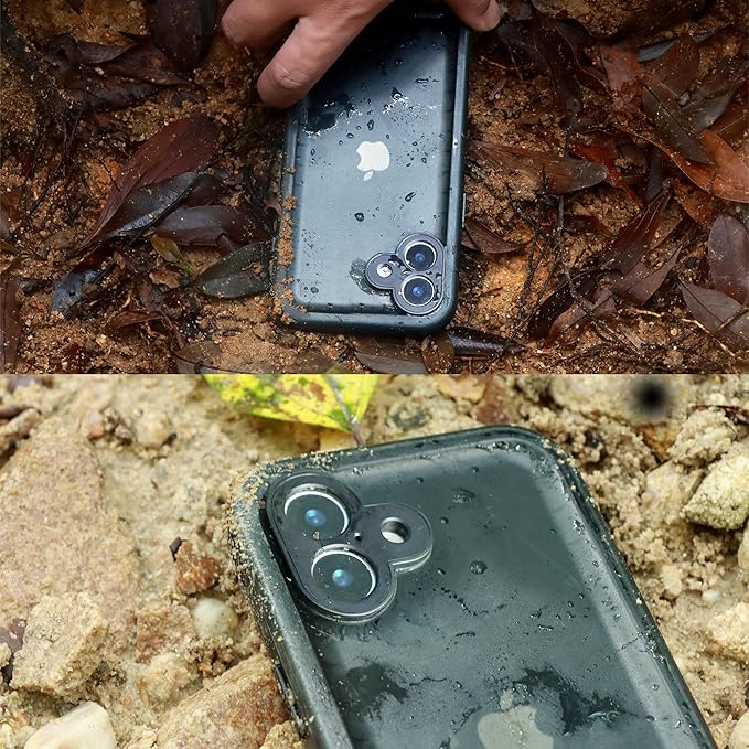SPORTLINK for iPhone 16 Plus Case - IP68 Waterproof Military Protective Full Body Heavy Duty Shockproof 360 Sealed Dustproof with Camera Screen Protector Cover for i Phone 16 Plus 6.7" Black
