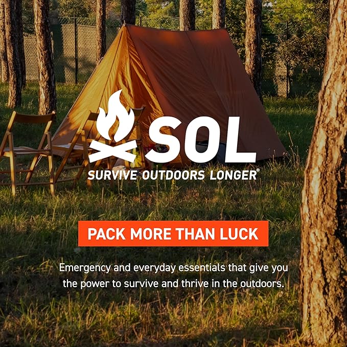 Survive Outdoors Longer 90% Heat Reflective Emergency Blanket - Polyethylene Rescue Blanket - Disaster Preparedness or Outdoor Survival Kit - Waterproof & Windproof - 56" x 84", 5.9 oz, Orange, 4 Pack