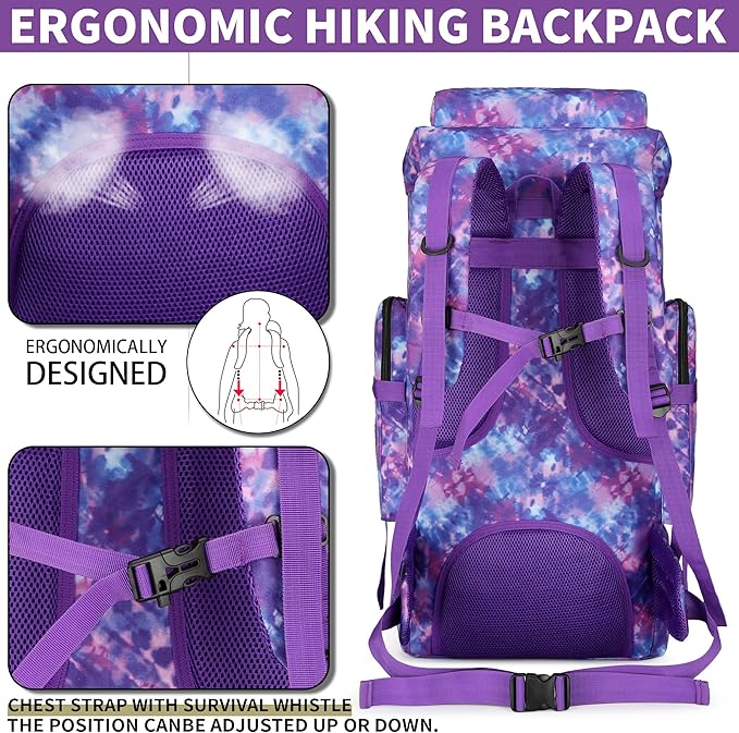 Hiking Backpack for Men 70L/100L Camping Backpack Military Rucksack Molle 3 Days Assault Pack for Climbing | Camping Backpack, 3 Days Assault Pack, for Climbing