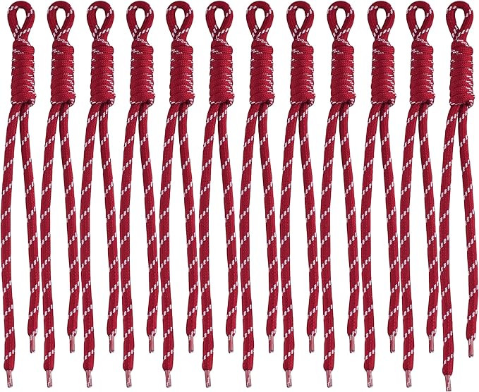 Paracord Keychain Paracord Bag Charm 12pcs Braided Nylon Rope Keychain Cord for Bag Purse Backpack Handbag
