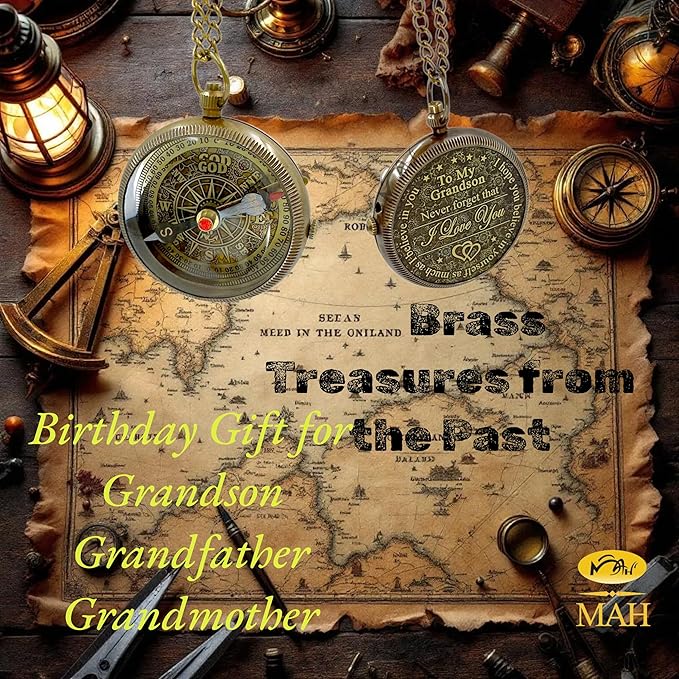 Brass Compass Gift to My Son Never Forget I Love You, Sentimental Keepsake from Mom Dad Grandparents, Inspirational Guidance Compass Gift for Son Graduation Birthday Baptism Confirmation Gift Idea