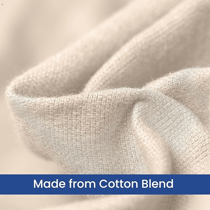 Linteum Textile Cotton Blended Hospital Patient Bath Blanket, Bed Bath Sheet, Twin Blanket Lightweight Sheet Blankets 70x90 in, 1.75 lb. Unbleached [12 Pack]