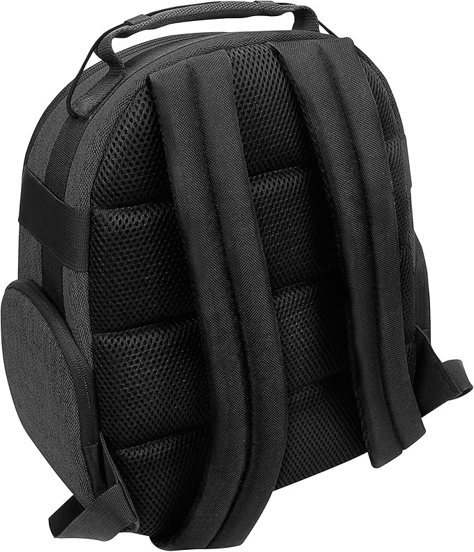 USA Gear Audio Equipment Backpack Fits Audio-Technica System 10, Shure BLX4 Microphone System, Sennheiser EW-DP & more Wireless Mic System - Wireless Microphone Bag Backpack for Recording Mics (Black)