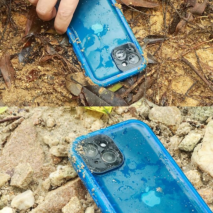 SPORTLINK Design for iPhone 14 Waterproof Case - Shockproof Dustproof Phone Case with Screen Protector for iPhone 14, Full Body Protective Case for iPhone 14 Cover 6.1'' Blue