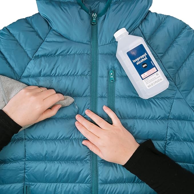 GEAR AID Tenacious Tape Mini Patches with Peel-and-Stick Adhesive to Fix Holes and Tears in Winter Gear, Down Puffer Jackets, Sleeping Bags, Tents, and Rain Gear, Black and Clear, 1 Pack