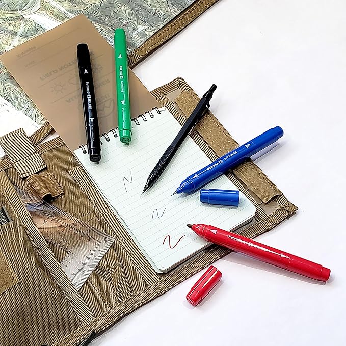 Compass Navigation Kit - Advanced Package - Includes Lensatic Military Style Compass, Multifunction Case, Ranger Beads, Protractor, and Markers - Everthing Needed to Get Started