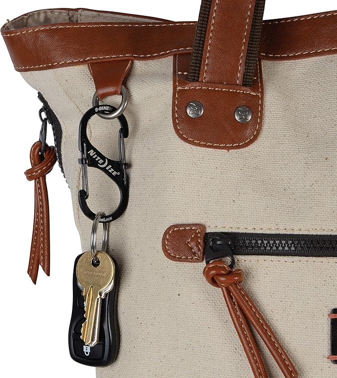 Nite Ize Size-3 S-Biner SlideLock Dual Carabiner, Locking Gates, Stainless Steel (Pack of 2)