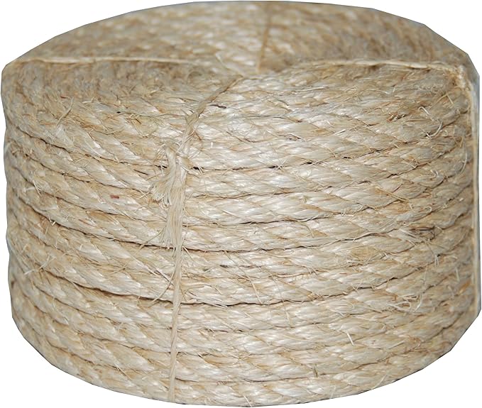 T.W. Evans Cordage Co. 22-410 3/8 inch by 100' Twisted Sisal Rope (Pack of 12)