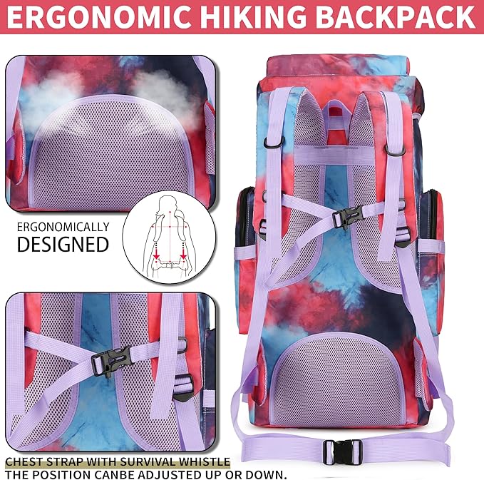 Hiking Backpack for Men 70L/100L Camping Backpack Military Rucksack Molle 3 Days Assault Pack for Climbing | Camping Backpack, 3 Days Assault Pack, for Climbing