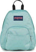 JanSport Half Pint Mini Backpack, 10.2 L - Durable Mini Bag Purse with Adjustable Shoulder Straps, Single Main Compartment, Zippered Stash Pocket, Faded Sage