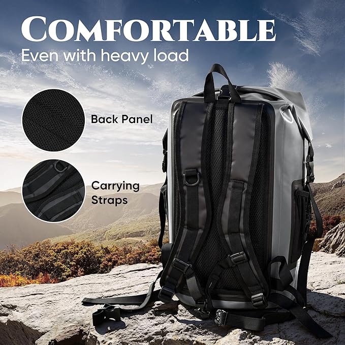 Waterproof Dry Bag with Waterproof Phone Case Grey