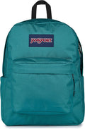 JanSport SuperBreak Plus Backpack with Padded 15-inch Laptop Sleeve and Integrated Bottle Pocket - Spacious and Durable Daypack for Work and Travel - Emerald Pool