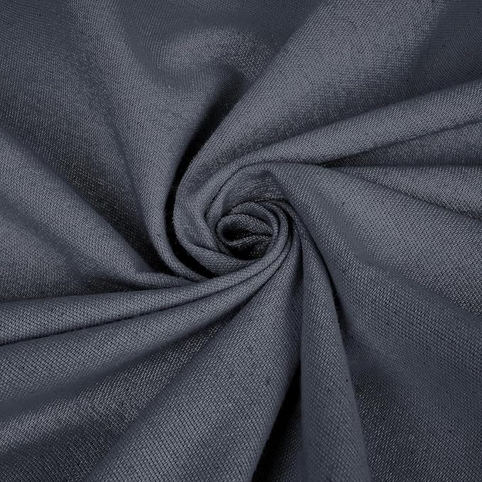 Linteum Textile Supply Cotton Blended Hospital Patient Bath Blanket, Bed Bath Sheet, Queen Blanket Lightweight Sheet Blankets 90x90 in, 2.25 lb. Charcoal