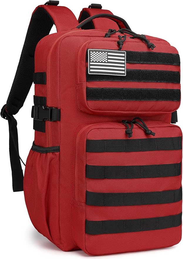 Wotony Military Tactical Backpack for Men Waterproof Daypack 3 Day Assault Pack Molle Bag with Water Bottle Holder