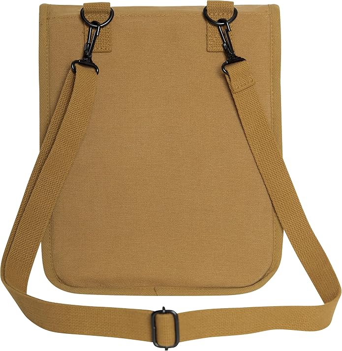 Rothco Canvas Map Case Shoulder Bag – Rugged Crossbody EDC Utility Storage